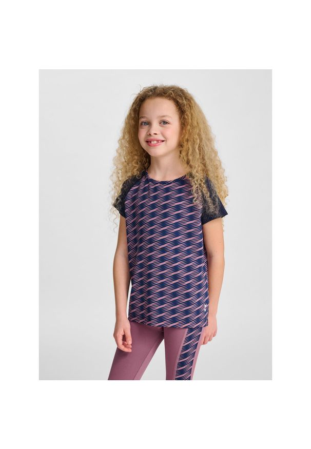 Koszulka dla dziewczynki Hummel Mix. Kolor: fioletowy. Sport: joga i pilates