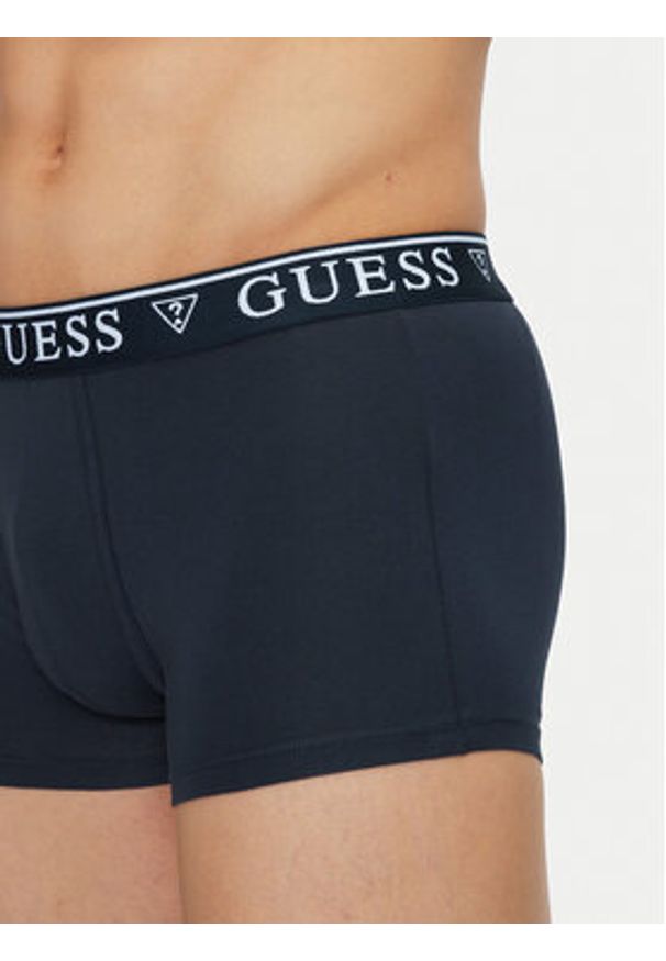 Guess Bokserki U4YF00 KCD31 Granatowy. Kolor: niebieski. Materiał: bawełna