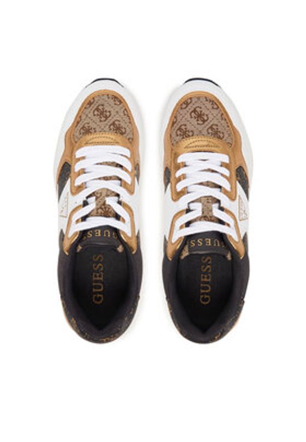 Guess Sneakersy FLFMIC FAL12 Biały. Kolor: biały. Materiał: skóra