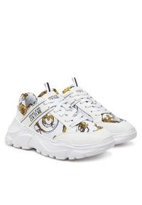 Versace Jeans Couture Sneakersy 78YA3SC2 Biały. Kolor: biały. Materiał: skóra