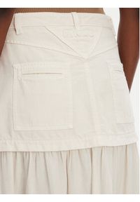 Pinko - PINKO Spódnica maxi Kenny 105252 A2MI Écru Regular Fit. Kolor: kremowy. Materiał: bawełna #4