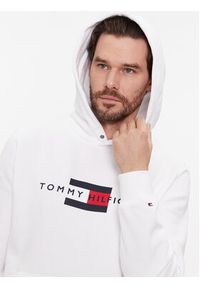 TOMMY HILFIGER - Tommy Hilfiger Bluza MW0MW37861 Biały Regular Fit. Kolor: biały. Materiał: syntetyk, bawełna #4