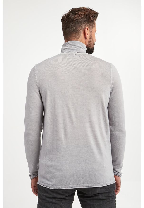JOOP! Jeans - Sweter męski z golfem wełniany Lollor JOOP! JEANS. Typ kołnierza: golf. Materiał: wełna