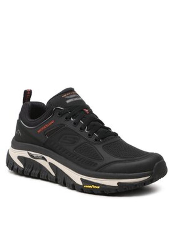 skechers - Skechers Trekkingi Recon 237333/BLK Czarny. Kolor: czarny. Materiał: skóra. Sport: turystyka piesza