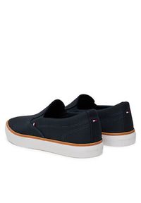 TOMMY HILFIGER - Tommy Hilfiger Tenisówki Th Hi Vulc Core Low Ii Slipon FM0FM05514 Granatowy. Kolor: niebieski. Materiał: materiał #4