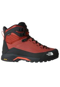 Buty męskie The North Face Verto Gore-Tex Mid 0A83NBM7P1 - czerwone. Kolor: czerwony. Materiał: guma, skóra. Szerokość cholewki: normalna. Technologia: Gore-Tex. Sport: turystyka piesza #1