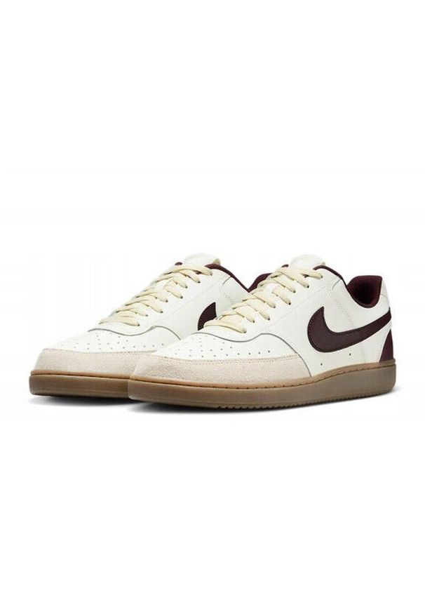 Buty Sportowe Męskie Nike Court Vision LO. Kolor: biały. Materiał: skóra, guma. Model: Nike Court