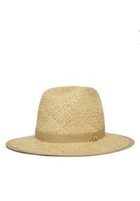 TOMMY HILFIGER - Tommy Hilfiger Kapelusz Premium Beach Fedora AW0AW17135 Beżowy. Kolor: beżowy