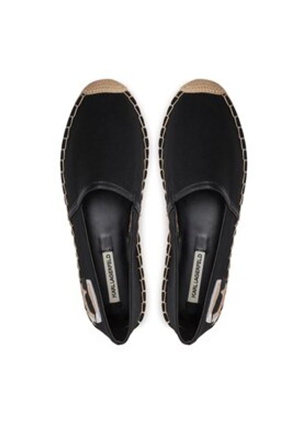 Karl Lagerfeld - KARL LAGERFELD Espadryle KL80111N Czarny. Kolor: czarny. Materiał: materiał