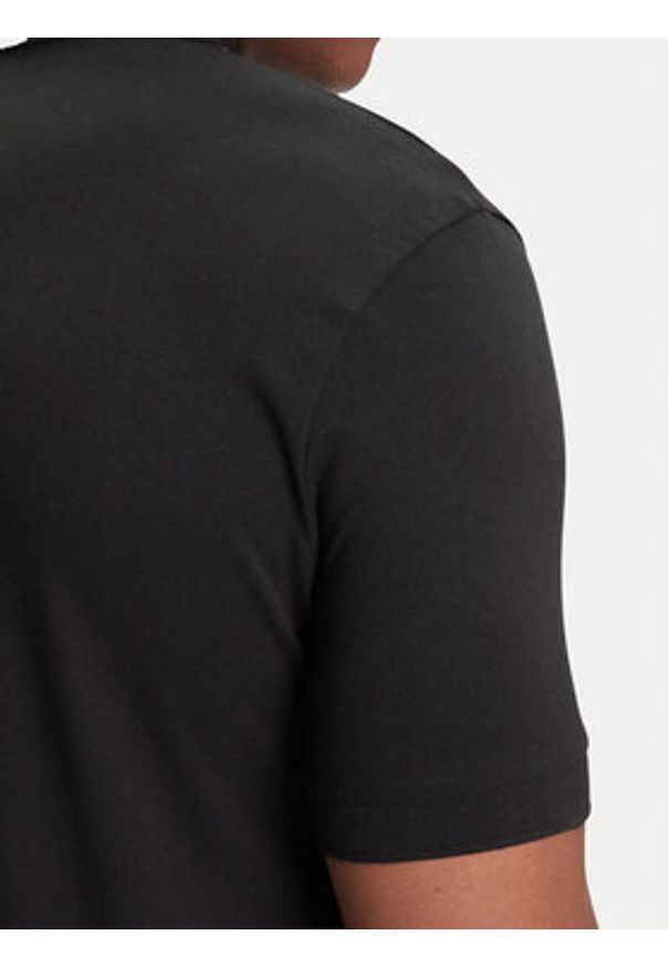 BOSS Polo Passerzip 50537507 Czarny Slim Fit. Typ kołnierza: polo. Kolor: czarny. Materiał: bawełna