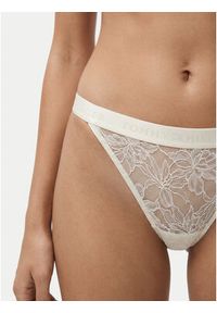 TOMMY HILFIGER - Tommy Hilfiger Stringi UW0UW06267 Écru. Materiał: syntetyk #3