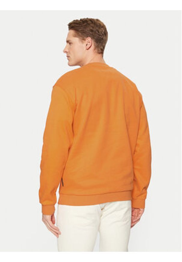Tom Tailor Denim Bluza 1038751 Pomarańczowy Regular Fit. Kolor: pomarańczowy. Materiał: syntetyk, bawełna