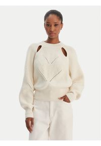 BOSS Sweter Farlant 50554767 Beżowy Relaxed Fit. Kolor: beżowy. Materiał: bawełna #1