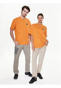 Jack Wolfskin T-Shirt Unisex Eschenheimer 1809091 Pomarańczowy Regular Fit. Kolor: pomarańczowy. Materiał: bawełna