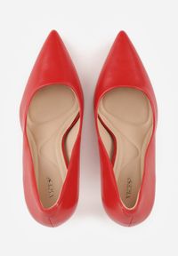 Born2be - Czerwone Klasyczne Szpilki VICES o Gładkim Wykończeniu Selimya. Okazja: na co dzień, na ślub cywilny, do pracy, na wesele. Kolor: czerwony. Materiał: jeans. Wzór: gładki. Obcas: na szpilce. Styl: klasyczny #7