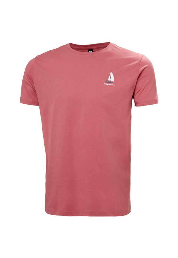 Koszulka Helly Hansen Shoreline 3.0. Kolor: czerwony. Materiał: bawełna