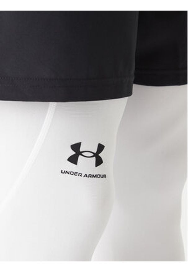 Under Armour Legginsy HeatGear® 1361588 Biały Slim Fit. Kolor: biały. Materiał: syntetyk