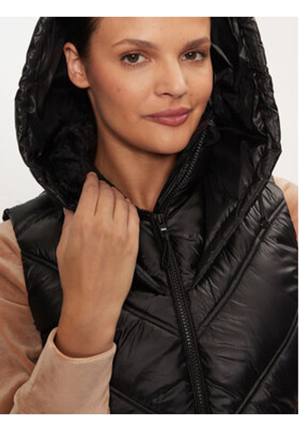 DKNY Bezrękawnik DP4V3157 Czarny Regular Fit. Kolor: czarny. Materiał: syntetyk. Długość rękawa: bez rękawów