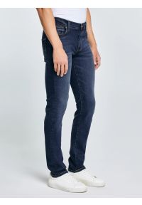 Big-Star - Jeansy męskie dopasowane granatowe Ronan 632. Kolor: niebieski. Styl: sportowy, klasyczny, elegancki #5