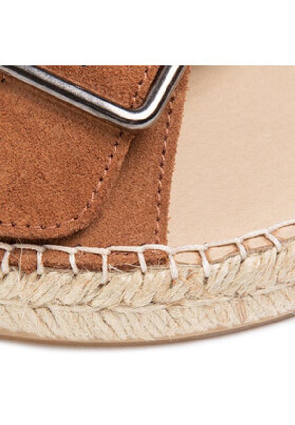 QUAZI Espadryle QZ-63-04-000623 Brązowy. Kolor: brązowy. Materiał: zamsz, skóra