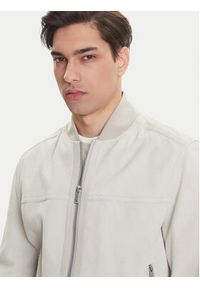 BOSS Kurtka skórzana Johice 50543505 Beżowy Regular Fit. Kolor: beżowy. Materiał: skóra
