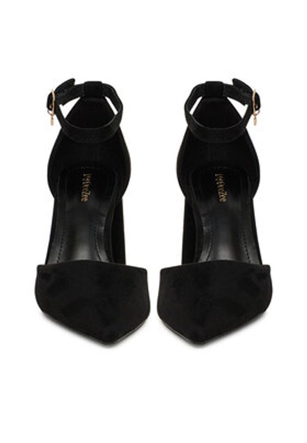 DeeZee Czółenka BK-2466-2 Czarny. Kolor: czarny. Materiał: materiał