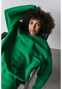 Marsala - Bluza damska o kroju regular fit w kolorze POISON GREEN- BASKET. Materiał: materiał, jeans, dresówka, dzianina, bawełna, poliester. Sezon: wiosna, lato, zima, jesień. Styl: klasyczny