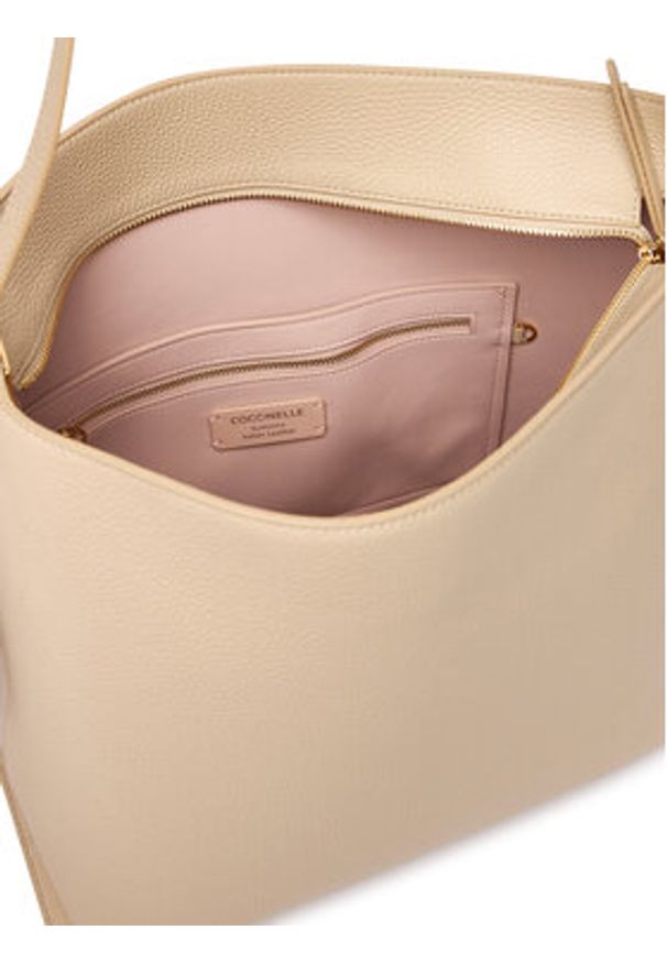 Coccinelle Torebka U4K Coccinelle C-Me Lock E1 U4K 13 01 01 Beżowy. Kolor: beżowy. Materiał: skórzane