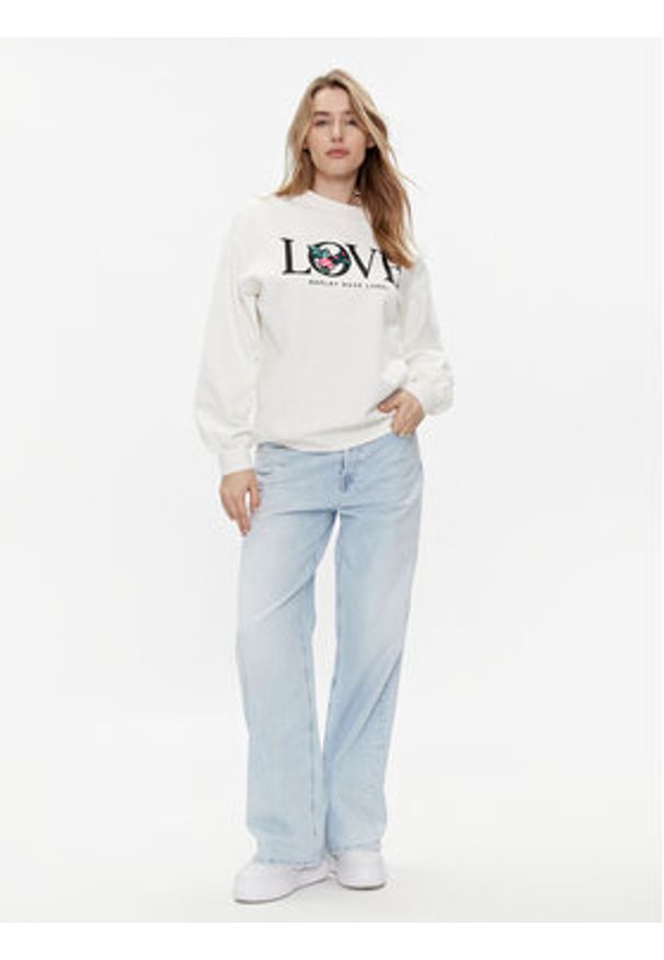 Replay Bluza W3616C.000.22890CS Biały Relaxed Fit. Kolor: biały. Materiał: bawełna