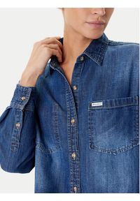 Guess Jeans Koszula jeansowa W5YH0D D5M8A Granatowy Regular Fit. Kolor: niebieski. Materiał: bawełna #5