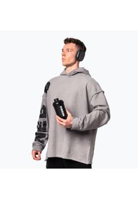 Bluza NEBBIA Washed-Off Hoodie NO BS. Kolor: szary. Sport: fitness #1