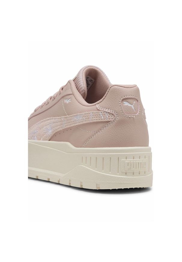 Puma - Damskie sneakersy Karmen II Crafted Flowers PUMA Rose Quartz White Pink. Kolor: biały, wielokolorowy, różowy. Obcas: na platformie