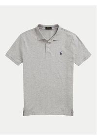 Polo Ralph Lauren Polo 710941439004 Szary Custom Slim Fit. Typ kołnierza: polo. Kolor: szary. Materiał: bawełna #5