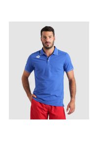 Koszulka polo Arena Team Polo shirt Solid Cotton. Typ kołnierza: polo. Kolor: niebieski. Materiał: bawełna