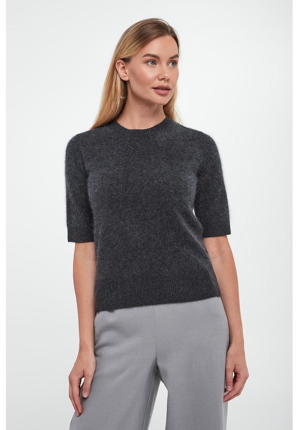 Marella - Sweter damski wełniany Jim MARELLA MONOCHROME. Materiał: wełna