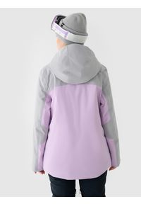 4f - 4F Kurtka narciarska membrana NeoDry 8000 damska - fioletowa XL. Okazja: na co dzień. Typ kołnierza: kaptur. Kolor: fioletowy. Materiał: poliester, dzianina, materiał, tkanina. Sezon: zima. Styl: klasyczny, casual, sportowy #2