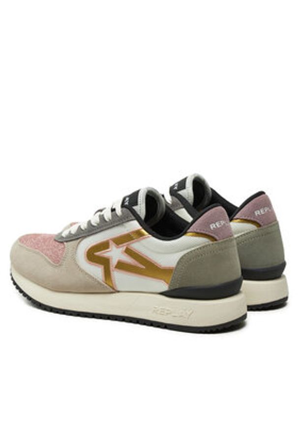 Replay - REPLAY Sneakersy GWS9O.000.C0003T Szary. Kolor: szary. Materiał: skóra, zamsz