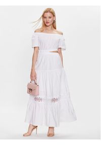 Liu Jo Sukienka letnia WA3081 T4853 Biały. Kolor: biały. Materiał: bawełna. Sezon: lato #5