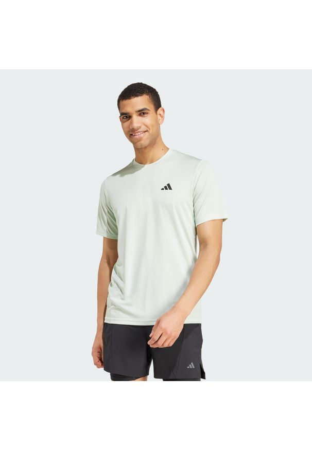 Adidas - Train Essentials Training Tee. Kolor: czarny, zielony, wielokolorowy. Materiał: materiał