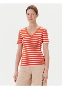 TOMMY HILFIGER - Tommy Hilfiger T-Shirt New Cody WW0WW40584 Pomarańczowy Slim Fit. Kolor: pomarańczowy