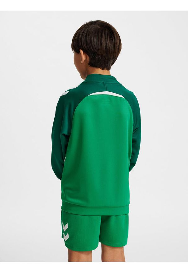 Dziecięca bluza dresowa zapinana na zamek Hummel Lead 2.0 Track. Kolor: zielony. Materiał: dresówka