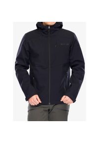 Kurtka softshell męska Vaude Cyclone Hooded Jacket. Kolor: czarny. Materiał: softshell