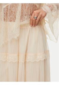 Vero Moda Spódnica midi Kinsley 10346617 Écru Regular Fit. Materiał: syntetyk #2