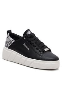 Rieker Sneakersy W0502-02 Czarny. Kolor: czarny