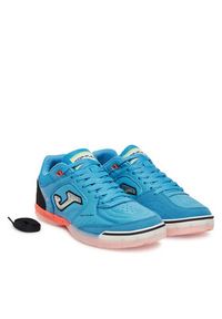 Joma Buty do piłki nożnej Top Flex 2527 TOPS2527IN Niebieski. Kolor: niebieski. Materiał: skóra