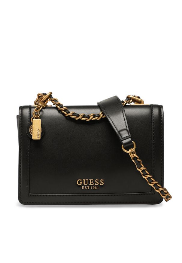 Guess Torebka Abey (VB) HWVB85 58190 Czarny. Kolor: czarny. Materiał: skórzane