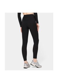 Legginsy Carpatree prążkowane z kieszenią Onyx Flow czarne. Kolor: czarny. Materiał: prążkowany. Sport: fitness