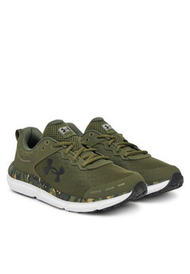 Under Armour Buty do biegania UA Charged Assert 10 Camo 3027036 Zielony. Kolor: zielony. Materiał: materiał