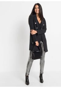 bonprix - Top z miękkiej mieszanki wiskozy. Typ kołnierza: dekolt w serek. Kolor: czarny. Materiał: wiskoza. Styl: elegancki #2