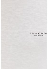 Marc O'Polo Longsleeve bawełniany kolor biały gładki. Okazja: na co dzień. Typ kołnierza: polo. Kolor: biały. Materiał: bawełna. Długość rękawa: długi rękaw. Wzór: gładki. Styl: casual #4
